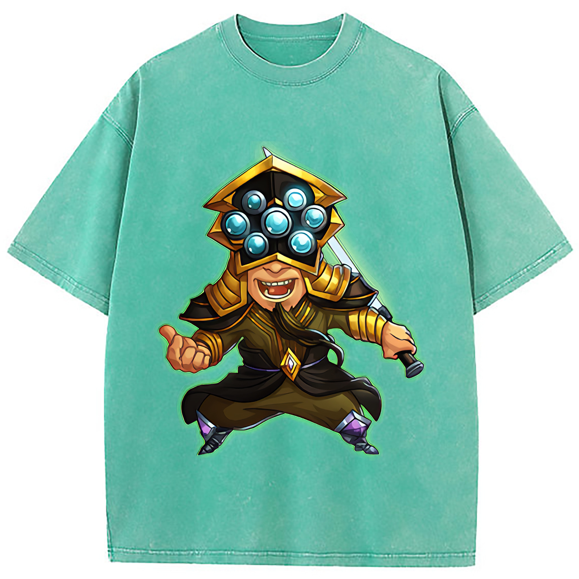 （画像用） リーグ・オブ・レジェンド League of Legends LOL 綿100% ヴィンテージ風 半袖Tシャツ（フロントプリント）